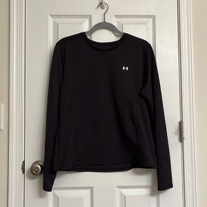 Under Armour Black Long Sleeve Light Compression Polyester Shirt Size XL